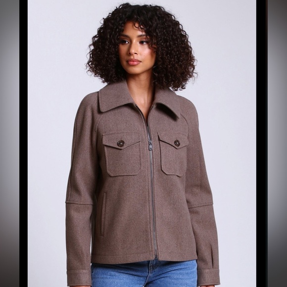 Avec Les Filles Jackets & Blazers - Avec Les Filles Relaxed Front Zip Jacket